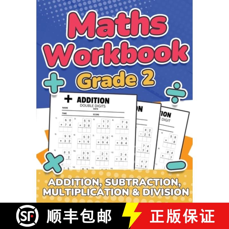 【3-4周达】Maths Grade 2 Addition, Subtraction, Multiplication and Division Over 100 Timed Math Test ... [9781739437787]