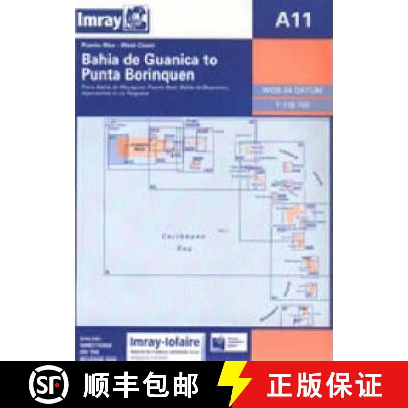 【3-4周达】Imray Iolaire Chart A11: West Coast of Puerto Rico [9780852883037]