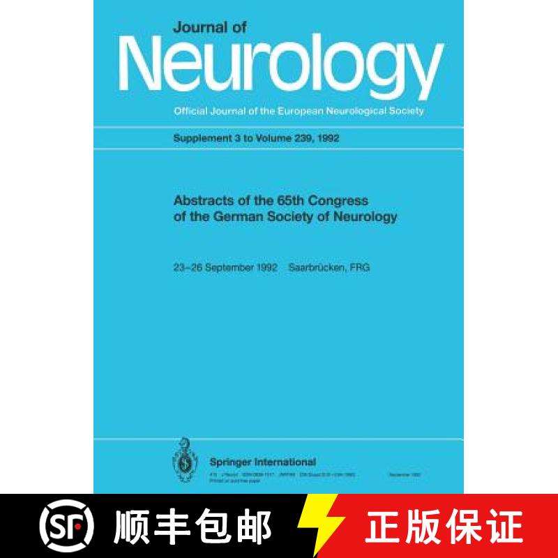 【3-4周达】Abstracts of the 65th Congress of the German Society of Neurology [9783662387979]