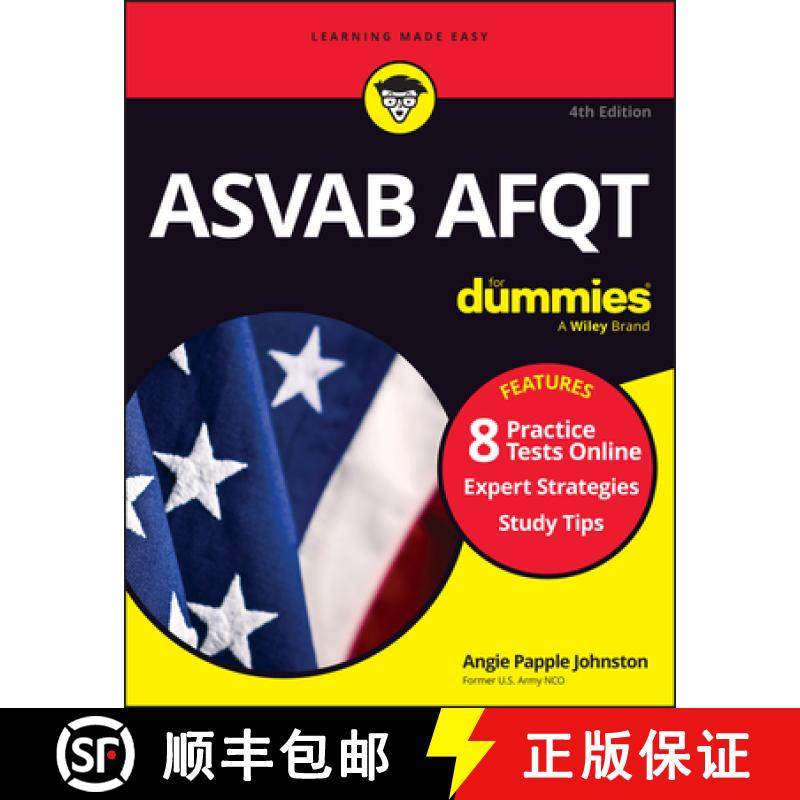 【3-4周达】ASVAB AFQT For Dummies, 4th Edition (+ 8 practice tests online) [9781394216369]