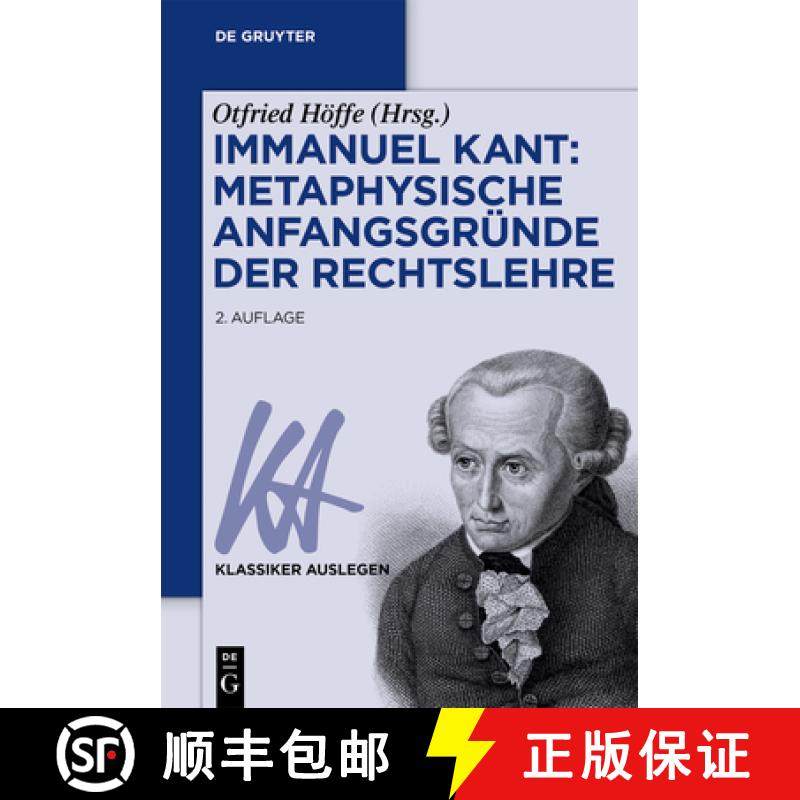预订 Immanuel Kant: Metaphysische Anfangsgründe der Rechtslehre [9783110781083]
