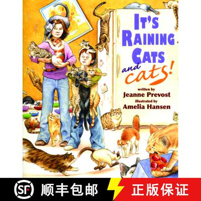 【3-4周达】精装 It's Raining Cats--And Cats! [9780940719064]