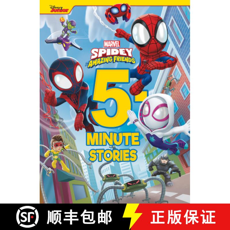 【3-4周达】5-Minute Spidey and His Amazing Friends Stories [9781368093040]