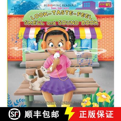 【3-4周达】Blooming Readers-Basic Sight Word LOOK, TASTE, FEEL, SMELL and SOUND Book: Describing Word... [9781947045132]
