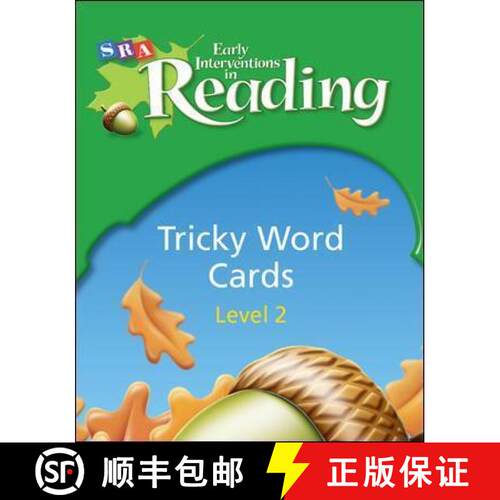 【3-4周达】Early Interventions in Reading Level 1, Tricky Word Cards [9780076026708]