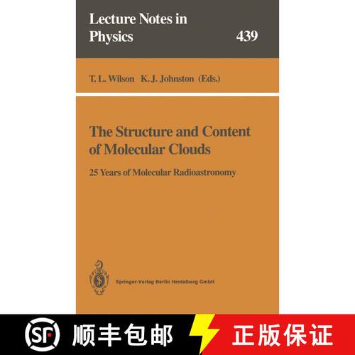 【3-4周达】The Structure and Content of Molecular Clouds : 25 Years of Molecular Radioastronomy (Soft... [9783662139622]