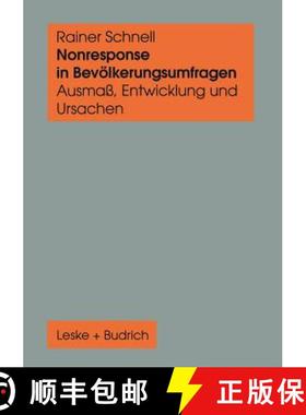 【3-4周达】Nonresponse in Bevölkerungsumfragen : Ausmaß, Entwicklung und Ursachen [9783810018175]