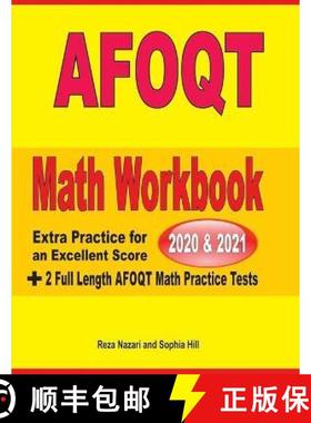 【3-4周达】AFOQT Math Workbook 2020 & 2021: Extra Practice for an Excellent Score + 2 Full Length AFO... [9781646128631]
