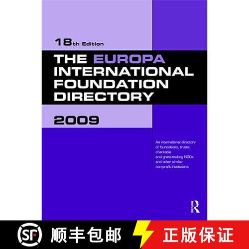 【3-4周达】精装 Europa International Foundation Directory 2009 [9781857435238]