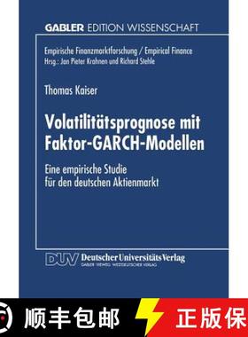 【3-4周达】Volatilitätsprognose mit Faktor-GARCH-Modellen : Eine empirische Studie für den deutsche... [9783824466252]