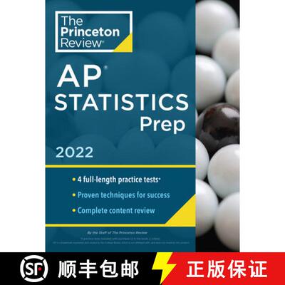 Princeton Review AP Statistics Prep, 2022: 4 Practice Tests + Complete Content Review + Strategies & ... [9780525570745]