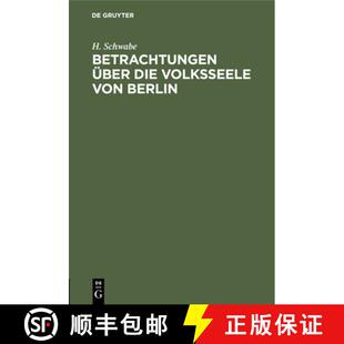 【3-4周达】精装 Betrachtungen über die Volksseele von Berlin [9783112510735]