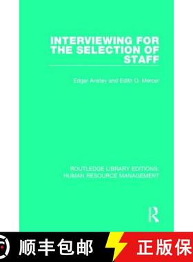 【3-4周达】Interviewing for the Selection of Staff [9781138293625]