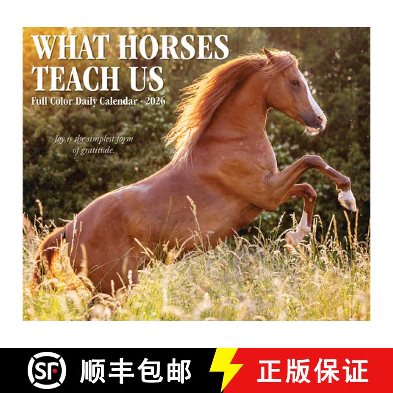 【3-4周达】What Horses Teach Us 2026 5.4 X 6.2 Box Calendar [9781549254529]