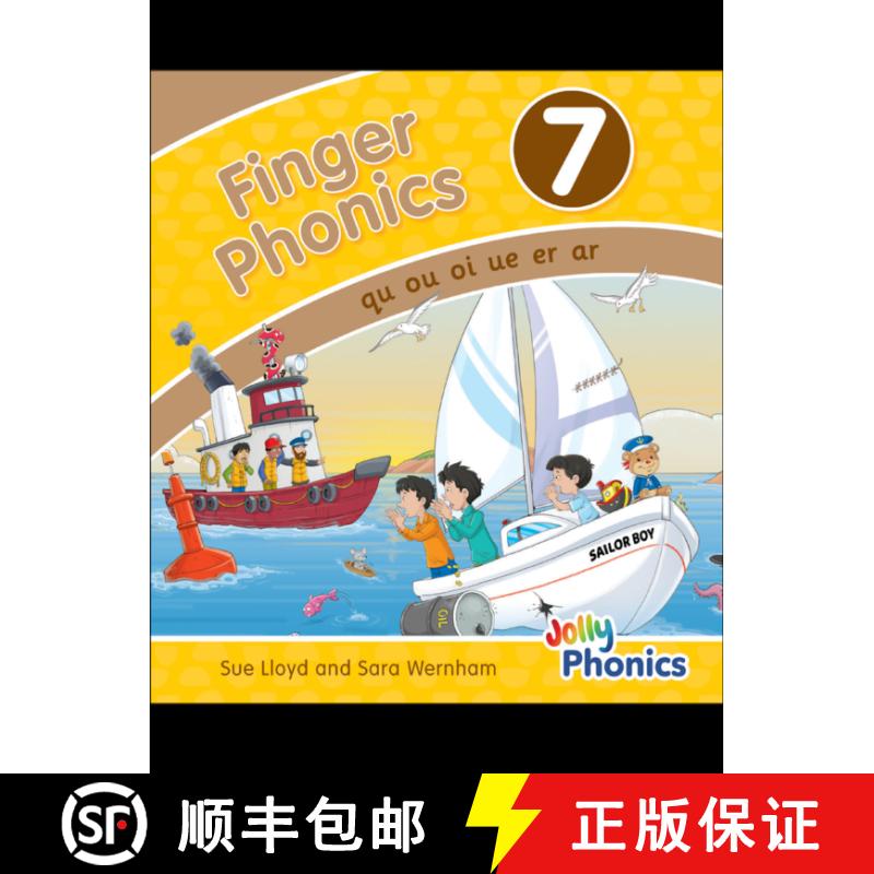 【3-4周达】Finger Phonics Book 7: in Precursive Letters (British English edition) [9781844146499]