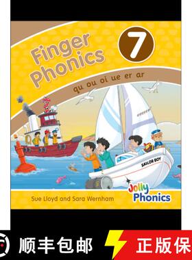 【3-4周达】Finger Phonics Book 7: in Precursive Letters (British English edition) [9781844146499]