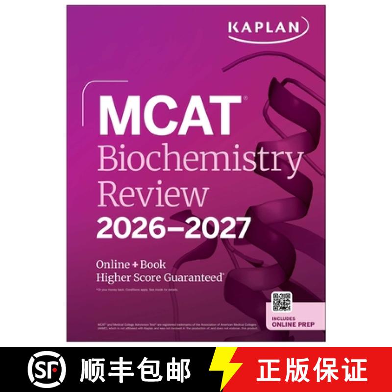 【3-4周达】MCAT Biochemistry Review 2026-2027: Online + Book [9781506297385]