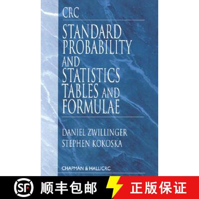 【3-4周达】精装 CRC Standard Probability and Statistics Tables and Formulae [9781584880592]