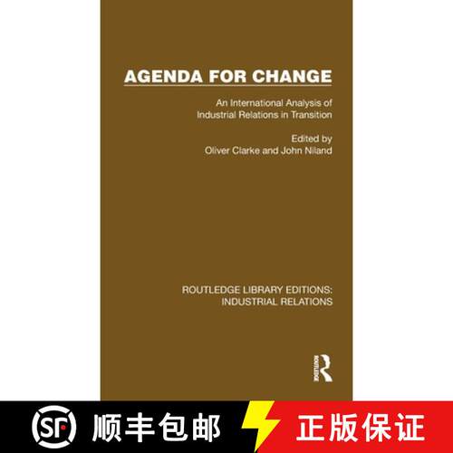 【3-4周达】精装 Agenda for Change: An International Analysis of Industrial Relations in Transition [9781032835266]