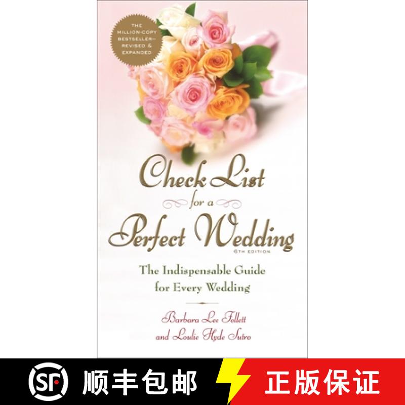 【2-3周达】Check List for a Perfect Wedding, 6th Edition: The Indispensible Guide for Every Wedding [9780767912334]