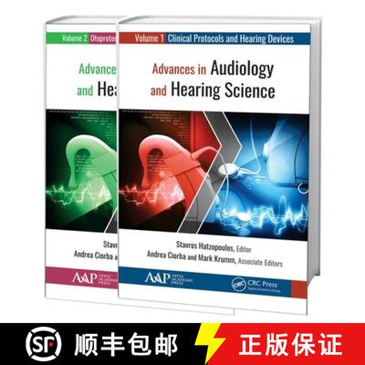 【3-4周达】精装 Advances in Audiology and Hearing Science (2-volume set): Volume 1: Clinical Protocol... [9781771888271]