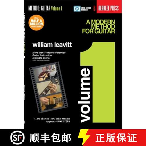 【3-4周达】A Modern Method for Guitar - Volume 1: Book with More Than 14 Hours of Berklee Video Guita... [9781495002335]