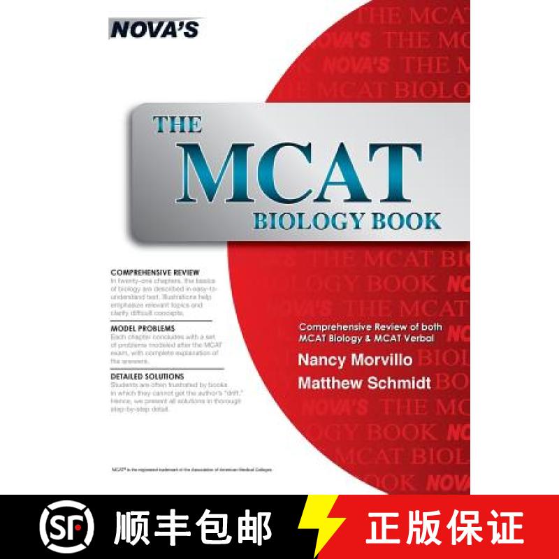 【3-4周达】The MCAT Biology Book [9781889057071]