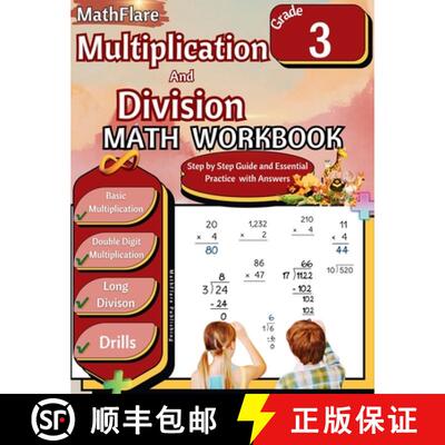 【3-4周达】Multiplication and Division Math Workbook 3rd Grade: Multiplication and Division Grade 3, ... [9798869372581]