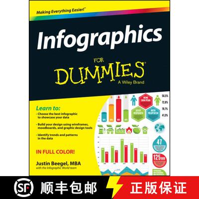 【3-4周达】Infographics For Dummies [Wiley计算机] [9781118792384]
