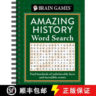 【3-4周达】Brain Games - Amazing History Word Search: Find Hundreds of Unbelievable Facts and Incredi... [9781645585602]