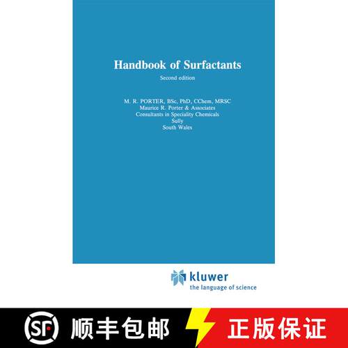 【3-4周达】精装 Handbook of Surfactants (2nd ed. 1994) (Second Edition 1994) [9780751401707]