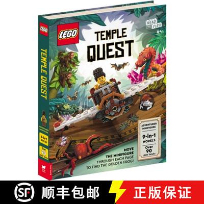 预订 LEGO®  Books: Temple Quest (with adventurer minifigure, nine buildable models, play scenes and ... [9781837250158]