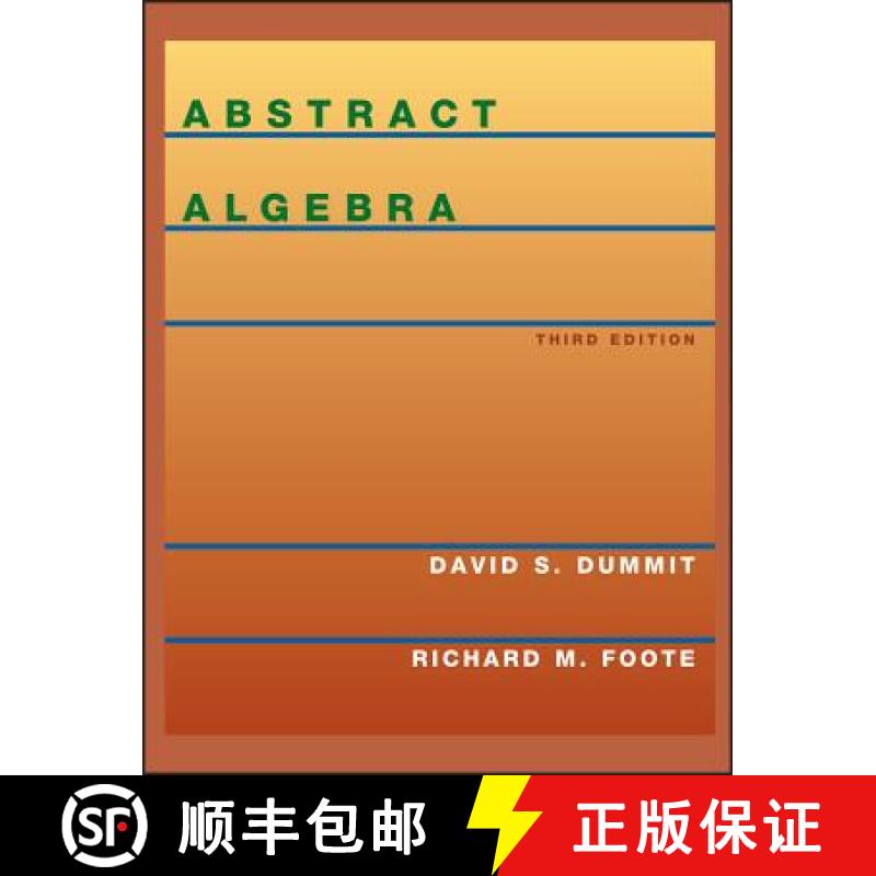 现货 抽象代数 Abstract Algebra  [Wiley数学] [9780471433347]