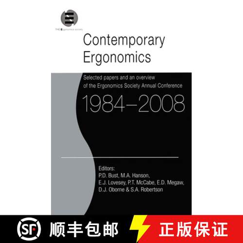 【3-4周达】Contemporary Ergonomics 1984-2008: Selected Papers and an Overview of the Ergonomics Socie... [9780415804349]