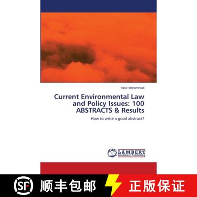 预订 Current Environmental Law and Policy Issues: 100 ABSTRACTS & Results [9783659161049]