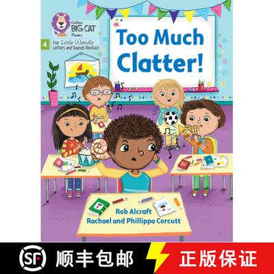 【3-4周达】Too Much Clatter: Phase 4 Set 2 Stretch and Challenge [9780008540562]