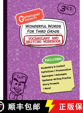 【3-4周达】Wonderful Words for Third Grade Vocabulary and Writing Workbook : Definitions, Usage in Co... [9781644420539]
