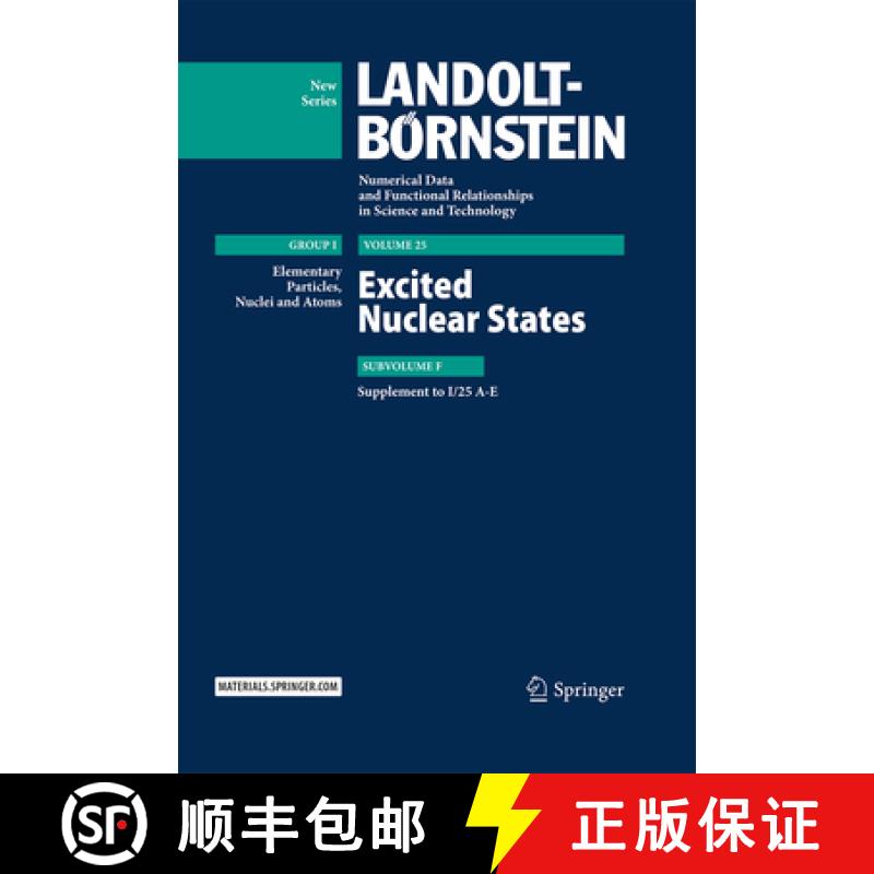 【3-4周达】Excited Nuclear States: Supplement to I/25 A-E [9783662478004]