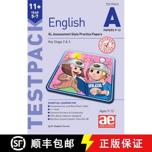【3-4周达】11+ English Year 5-7 Testpack A Papers 9-12: GL Assessment Style Practice Papers [9781910107485]