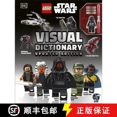 【3-4周达】精装 LEGO Star Wars Visual Dictionary Updated Edition : With Exclusive Star Wars Minifigure [9780241651339]