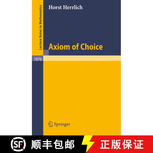 【3-4周达】The Axiom of Choice [9783540309895]