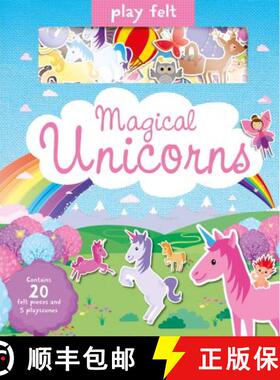 【3-4周达】Play Felt Magical Unicorns - Activity Book [9781789580310]