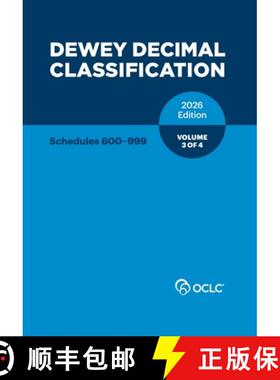 【3-4周达】Dewey Decimal Classification, 2026, Vol 3 of 4 [9781556533242]