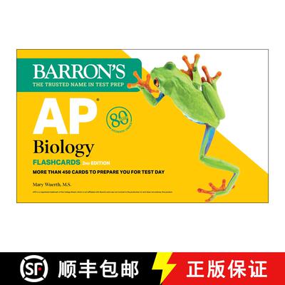 【3-4周达】AP Biology Flashcards, Second Edition: Up-to-Date Review: + Sorting Ring for Custom Study ... [9781506288109]