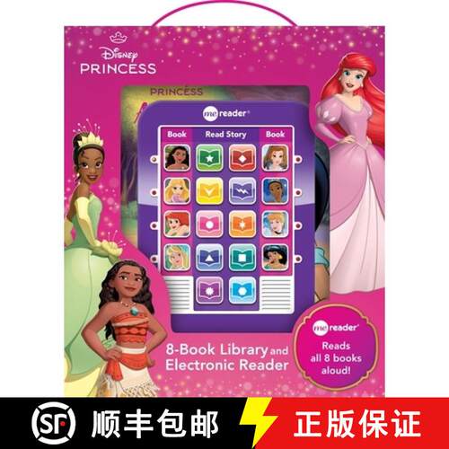 【3-4周达】精装 Disney Princess: Me Reader 8-Book Library and Electronic Reader Sound Book Set: Me Re... [9781503761674]