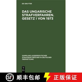 Strafverfahren. Gesetz 9783110077322 Das 1973 ungarische von 预订