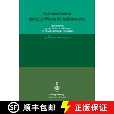 【3-4周达】Aktuelles Wissen für Anästhesisten: Juni 1994, Nürnberg [9783540576464]