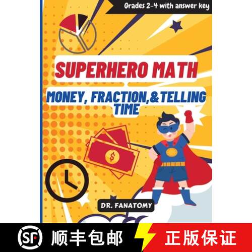 【3-4周达】Superhero Math - Money, Fractions, & Telling the Time [9780645454390]
