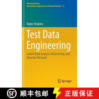 【3-4周达】Test Data Engineering : Latent Rank Analysis, Biclustering, and Bayesian Network [9789811699856]
