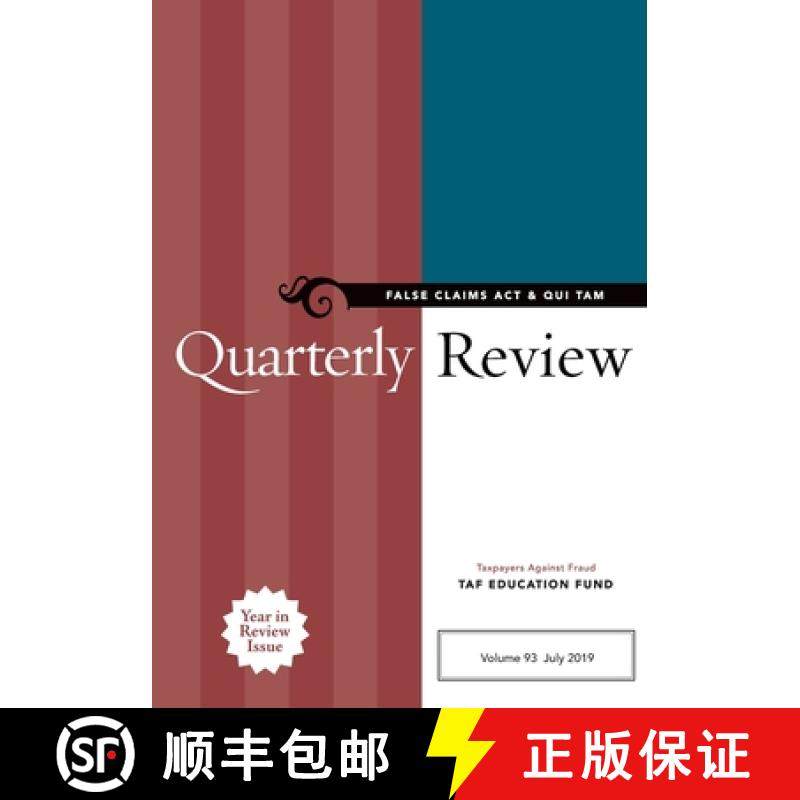 预订 False Claims Act & Qui Tam Quarterly Review [9781734645514]